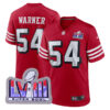 Fred Warner San Francisco 49ers Scarlet Alternate Game Jersey - All Stitched