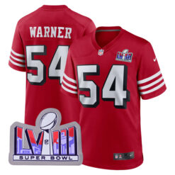 Fred Warner San Francisco 49ers Scarlet Alternate Game Jersey - All Stitched