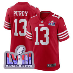 Brock Purdy San Francisco 49ers Scarlet Game Jersey - All Stitched