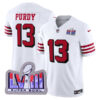 Brock Purdy San Francisco 49ers White 2nd Alternate Vapor F.U.S.E Limited Jersey - All Stitched
