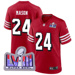 Jordan Mason San Francisco 49ers Scarlet Alternate Game Jersey - All Stitched