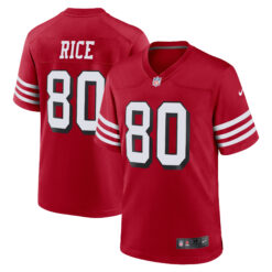 Jerry Rice San Francisco 49ers Scarlet Alternate Game Jersey - All Stitched