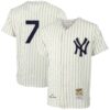 Mickey Mantle New York Yankees Cream 1951 Cooperstown Collection Jersey - All Stitched