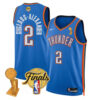 Shai Gilgeous-Alexander Oklahoma City Thunder Royal Icon 2025 Champions Jersey - All Stitched