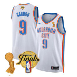 Alex Caruso Oklahoma City Thunder White Association 2025 Champions Jersey - All Stitched
