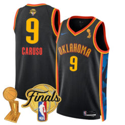 Alex Caruso Oklahoma City Thunder Black City 2025 Champions Jersey - All Stitched