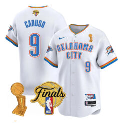 Alex Caruso Oklahoma City Thunder Baseball White 2025 Champions Jersey - All Stitched