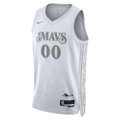 Alternative view of Custom Dallas Mavericks White 2024 City Edition Jersey - All Stitched