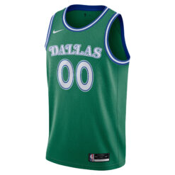 Alternative view of Custom Dallas Mavericks Green Hardwood Classics Edition Jersey - All Stitched