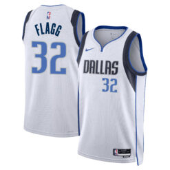 Cooper Flagg Dallas Mavericks White Association Edition Jersey - All Stitched
