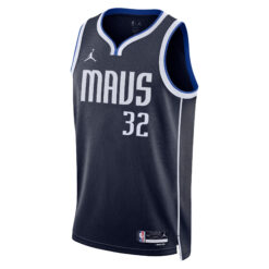 Alternative view of Cooper Flagg Dallas Mavericks Navy Statement Edition Jersey - All Stitched