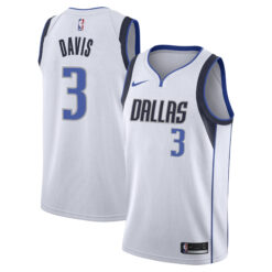 Anthony Davis Dallas Mavericks White Association Edition Jersey - All Stitched
