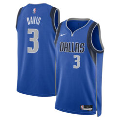 Anthony Davis Dallas Mavericks Royal Blue Icon Edition Jersey - All Stitched