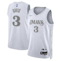Anthony Davis Dallas Mavericks White 2024 City Edition Jersey - All Stitched
