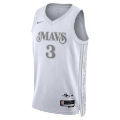 Alternative view of Anthony Davis Dallas Mavericks White 2024 City Edition Jersey - All Stitched