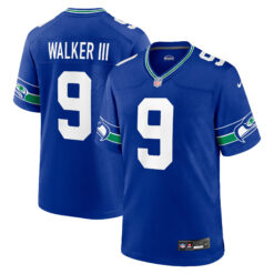 Kenneth Walker III Seattle Seahawks Royal Blue Alternate Game Jersey - All Stitched