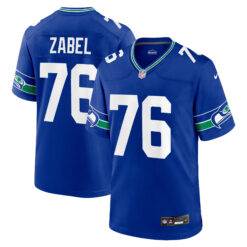 Grey Zabel Seattle Seahawks Royal Blue Alternate Game Jersey - All Stitched