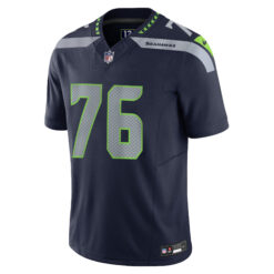 Alternative view of Grey Zabel Seattle Seahawks Navy Home Vapor F.U.S.E Limited Jersey - All Stitched