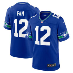 12th Fan Seattle Seahawks Royal Blue Alternate Game Jersey - All Stitched
