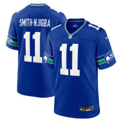 Jaxon Smith-Njigba Seattle Seahawks White Away Game Jersey - All Stitched