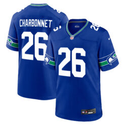 Zach Charbonnet Seattle Seahawks Royal Blue Alternate Game Jersey - All Stitched