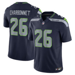 Zach Charbonnet Seattle Seahawks Navy Home Vapor F.U.S.E Limited Jersey - All Stitched