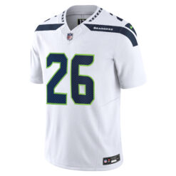 Alternative view of Zach Charbonnet Seattle Seahawks White Away Vapor F.U.S.E Limited Jersey - All Stitched