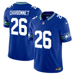 Zach Charbonnet Seattle Seahawks Royal Blue Alternate Vapor F.U.S.E Limited Jersey - All Stitched