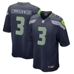 Nick Emmanwori Seattle Seahawks Navy Home Game Jersey - All Stitched