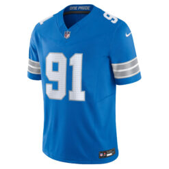 Alternative view of Tyleik Williams Detroit Lions Blue Home Vapor F.U.S.E Limited Jersey - All Stitched