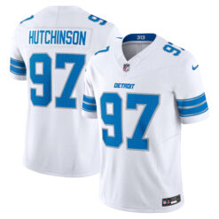 Aidan Hutchinson Detroit Lions White Away Vapor F.U.S.E Limited Jersey - All Stitched