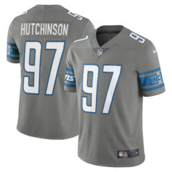 Aidan Hutchinson Detroit Lions Grey Alternate Vapor F.U.S.E Limited Jersey - All Stitched