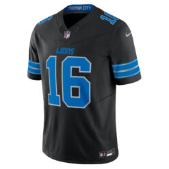 Alternative view of Jared Goff Detroit Lions Black Alternate Vapor F.U.S.E Limited Jersey - All Stitched