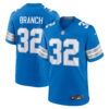 Brian Branch Detroit Lions Blue Home Game Jersey - All Stitched