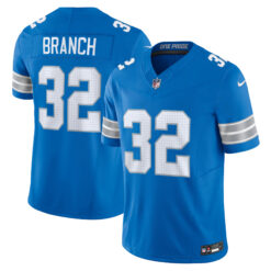 Brian Branch Detroit Lions Blue Home Vapor F.U.S.E Limited Jersey - All Stitched