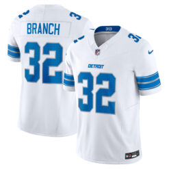 Brian Branch Detroit Lions White Away Vapor F.U.S.E Limited Jersey - All Stitched