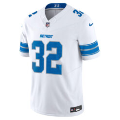 Alternative view of Brian Branch Detroit Lions White Away Vapor F.U.S.E Limited Jersey - All Stitched