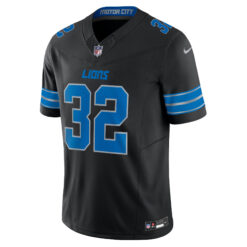 Alternative view of Brian Branch Detroit Lions Black Alternate Vapor F.U.S.E Limited Jersey - All Stitched