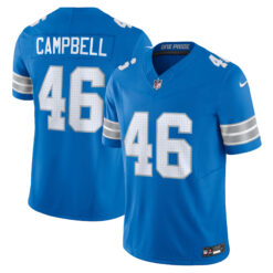 Jack Campbell Detroit Lions Blue Home Vapor F.U.S.E Limited Jersey - All Stitched