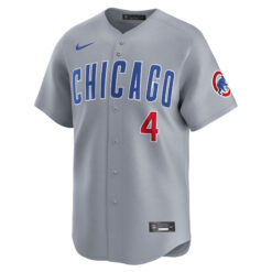 Alternative view of Pete Crow-Armstrong Chicago Cubs Grey Road Limited Jersey - All Stitched