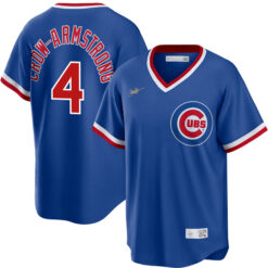Pete Crow-Armstrong Chicago Cubs White 1968 Cooperstown Collection Jersey - All Stitched