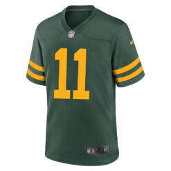 Alternative view of Jayden Reed Green Bay Packers Green Classic Game Jersey - All Stitched
