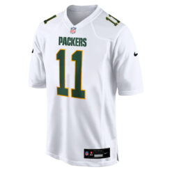 Alternative view of Jayden Reed Green Bay Packers White Fashion Game Jersey - All Stitched