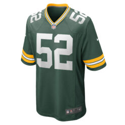 Alternative view of Rashan Gary Green Bay Packers Green Home Game Jersey - All Stitched