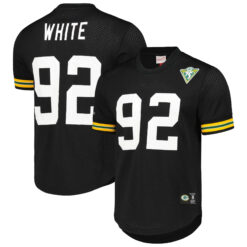 Reggie White Green Bay Packers Black Legacy Jersey - All Stitched
