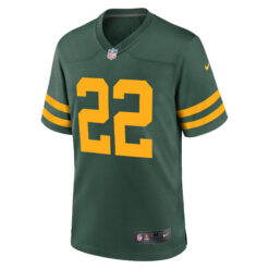 Alternative view of Matthew Golden Green Bay Packers Green Classic Game Jersey - All Stitched