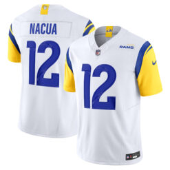 Puka Nacua Los Angeles Rams White Away Vapor F.U.S.E Limited Jersey - All Stitched