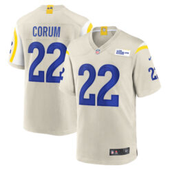 Blake Corum Los Angeles Rams Bone Alternate Game Jersey - All Stitched