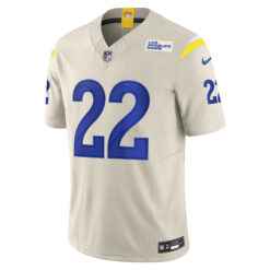 Alternative view of Blake Corum Los Angeles Rams Bone Alternate Vapor F.U.S.E Limited Jersey - All Stitched