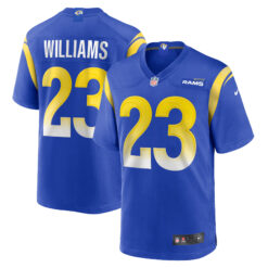 Kyren Williams Los Angeles Rams Royal Blue Home Game Jersey - All Stitched